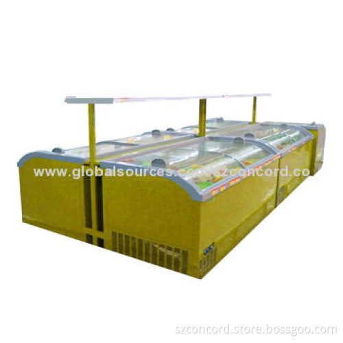 Display Refrigerates Island Showcase with Totally-enclosed Compressor